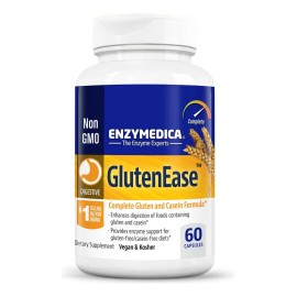 Glutenease Enzymedica, enzima para la digestión del gluten, 60 cápsulas