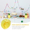 Toyvian 4pcs Pineapple Plastic Cups with Straws Beach Theme Party