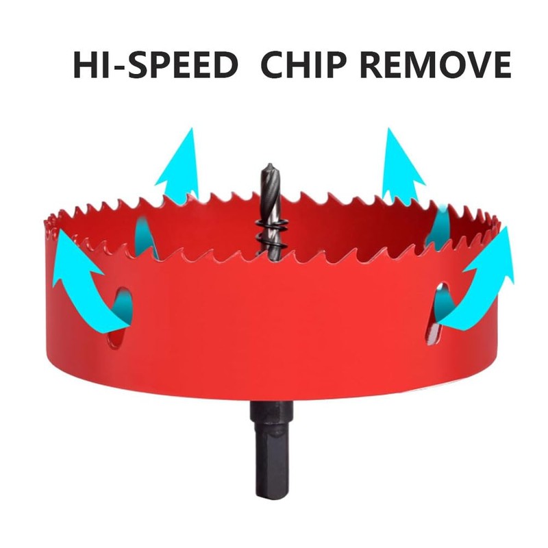 4Inch/102mm Hole Saw for Wood and Plastic,4" HSS Bi-Metal Hole