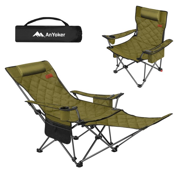 AnYoker Camping 2 Way Recliner, 4 Position Portable Lawn Sling