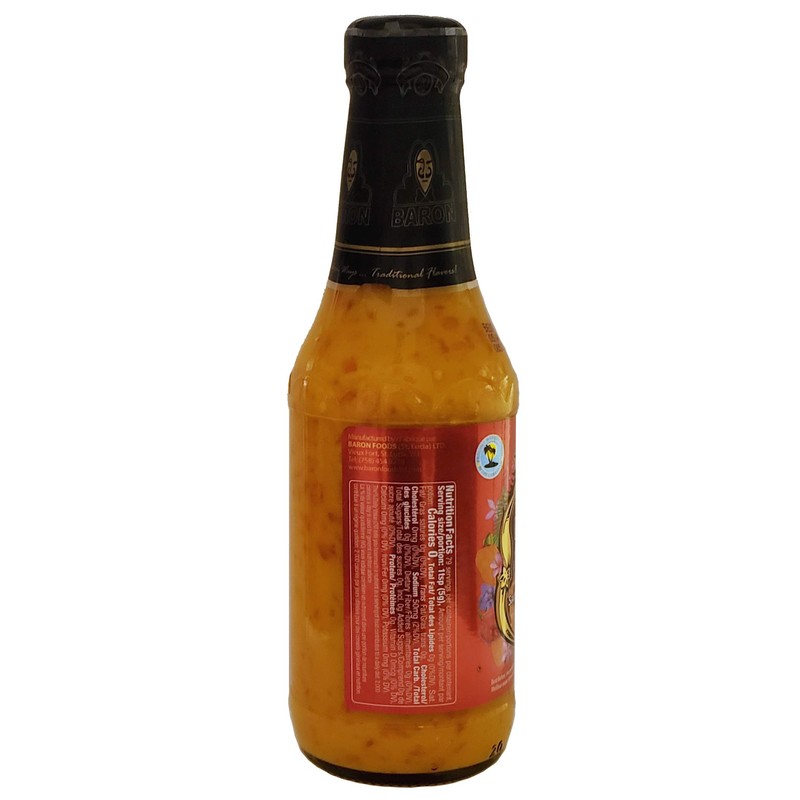 Baron West Indian Hot Pepper Sauce 14oz (Pack of 2)
