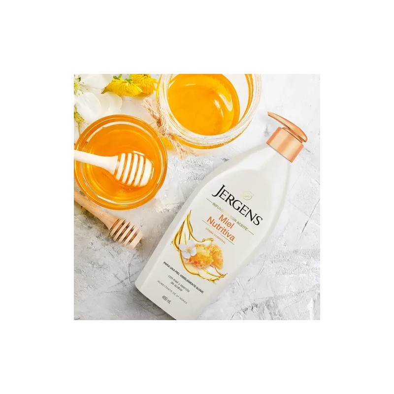 Jergens Crema Corporal Miel Nutritiva Humectante Piel Suave