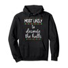 Decorate Halls Christmas PJ Funny Christmas Matching Pullover Hoodie, black