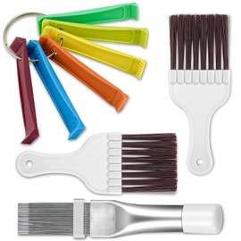 Cenipar Fcr6 Air Conditioner Fin Comb Set 4PCS AC Fin Comb Straightener Include FCR6 Fin Comb,Metal Radiator Fin Comb and 2 Pack Condenser Fin Comb Brush HVAC Fin Comb for Air Conditioner