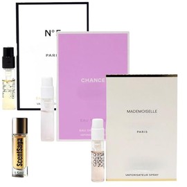 LuxeBlend Set 3 Women Perfume N5/ Chance tendre/Made.moiselle Sample Vial Size 1.5ml/0.05 oz each. Your pruchase includes a sample from ScentSaga