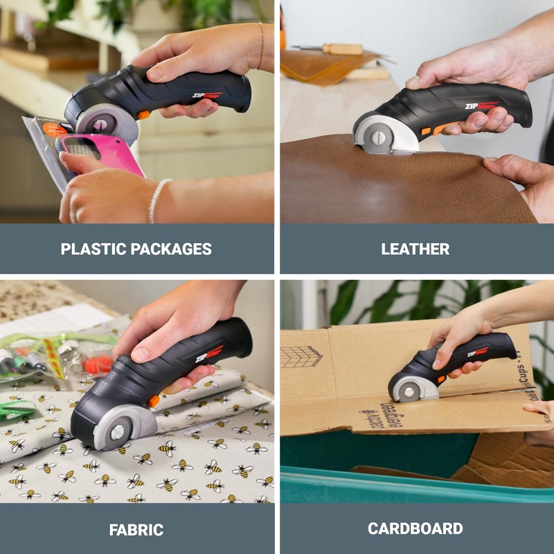 Worx Zipsnip Cordless Electric Scissors, Rechargeable Cardboard Box Cutter, 4V