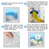 JarThenaAMCS 123Pcs Spring Summer Daisy Window Clings Butterfly Floral Window