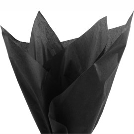 PMLAND Gift Wrapping Tissue Paper- Black Color - 20 Inches x 26 Inches 60 Sheets