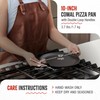 Victoria 10-Inch Cast Iron Comal Pizza Pan with 2 Side