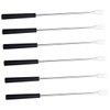 Ciieeo 6Pcs Stainless Steel Fondue Forks Household Dipping Forks with