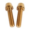 UHDFBDHF 4Pcs Titanium Bolt M6 x 25mm Allen Hex Bolts