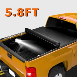 Unbranded 5.8 ft Bed Tonneau Cover Soft Roll Up for 19-25 Chevy Silverado GMC Sierra 1500