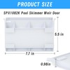 LOUISIOS Replacement Weir Gate for Hayward SPX1082K Skimmers - White,