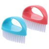VICASKY 2pcs Candy Nail Cleaning Brushes for Dust Removal Portable