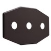 Westbrass Three-Hole Remodel Plate, Oil Rubbed Bronze, D505-12