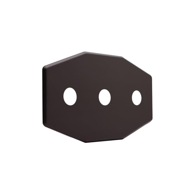 Westbrass Three-Hole Remodel Plate, Oil Rubbed Bronze, D505-12