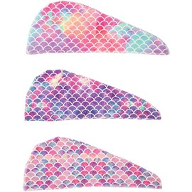 Angoily Toalla de Microfibra Ultrafina para Secar Cabello, Paquete 3 Piezas, Gorro Absorbente Secado Rápido para Ducha y Uso Diario en Casa, Gimnasio y Viaje