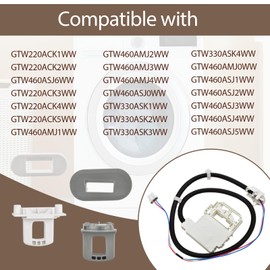 290D3070P002 Washer Lid Lock Switch Washing Machine Lock Assembly Compatible with Ge Washer ETW485ASW0WB GTW325ASW0WW GTW385ASW0WS GTW485ASW0WB