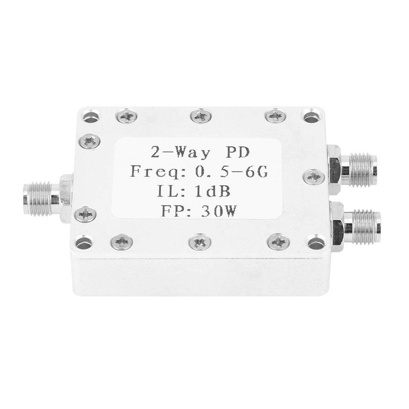 Garosa RF Power Splitter 2-Way Power Divider 0.5-6GHz 30W Signal