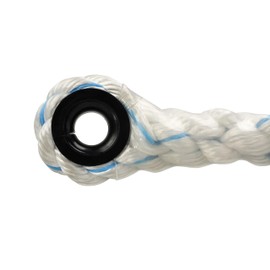 5/8" Adjustable Positioning Lanyard W/Polyester Cover- 3 Strand- 6 & 8 FT Tree Climbing Kit-Includes Steel Rope Grab- Great Lineman's Rope, Positioning Lanyard, Tree Stand Rope, Tower Climbing Belt