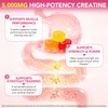 Creatine Monohydrate Gummies 5000MG with L-Taurine, BCAA, B12/6, 120 Count