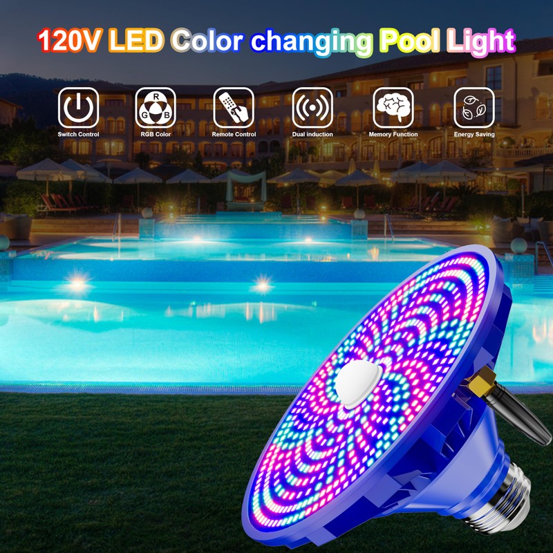 RGBW Pool Light Bulb for Inground Pools – 90W LED