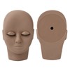 Eyelash Mannequin Head Double Laryer Eyelash Extension Removable Eyelids Makeup