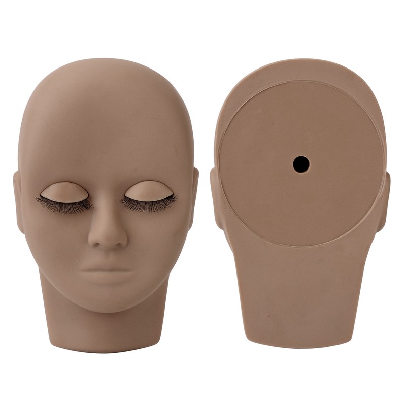 Eyelash Mannequin Head Double Laryer Eyelash Extension Removable Eyelids Makeup