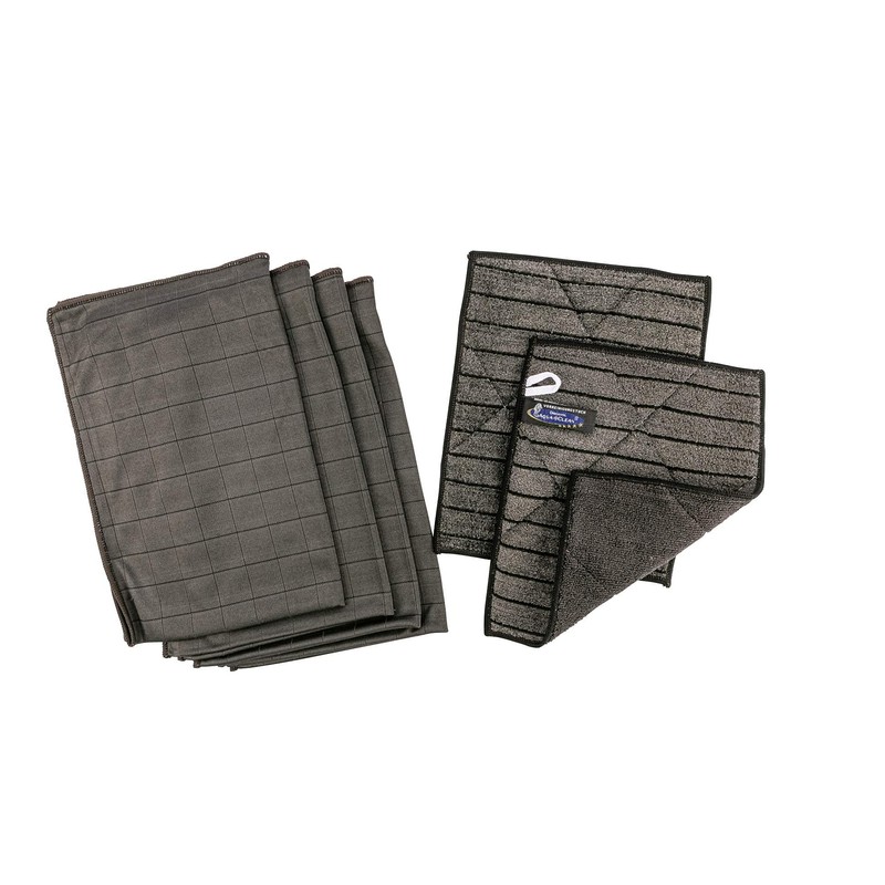 Aqua Clean Black Edition Window Cloths System Cleaning 6 Pieces