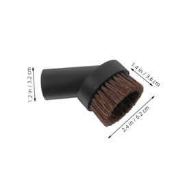Gatuida Vacuum Crevice Tool Nozzle Attachment Round Brush for Pet Ergonomic Design for Precision Cleaning Low Maintenance Multi Surface Compatible for Vacuums