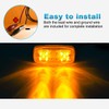 Partsam Five Trailer Marker LED Light Double Bullseye Amber 10