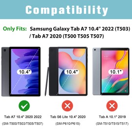 ProCase 2 Pack Galaxy Tab A7 10.4 2020 Screen Protector T500 T503 T505 T507, Tempered Glass Screen Film Guard for 10.4 Inch Galaxy Tab A7 2020 Tablet SM-T500 SM-T503 SM-T505 SM-T507