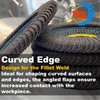 WA 5PCS - 4 1/2"x7/8" Curved Edge 120# Calcined Alumina