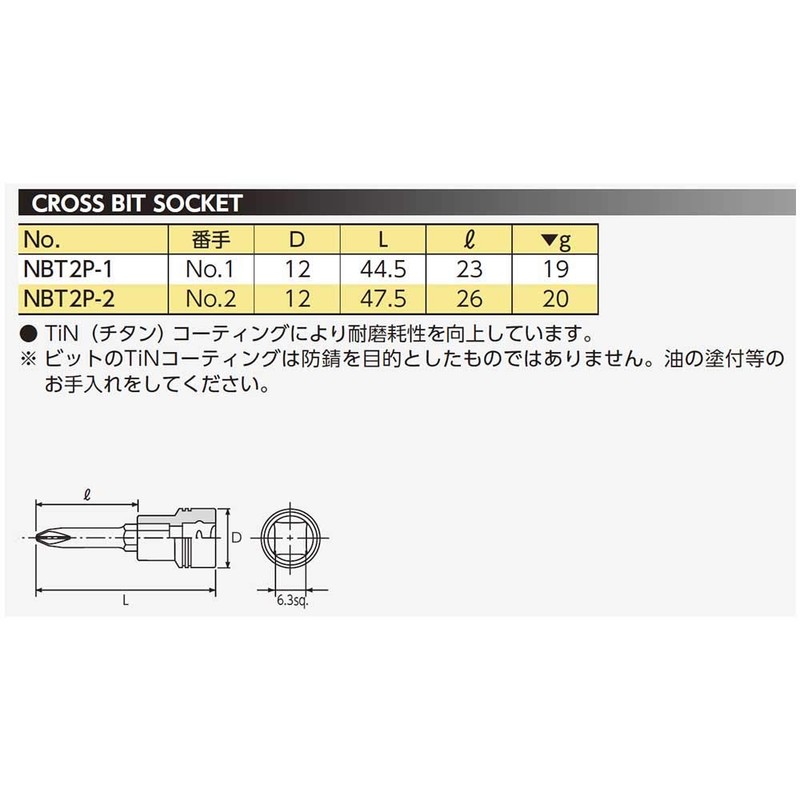 Nepros 1/4"sq. Closs Bit Socket Wrench