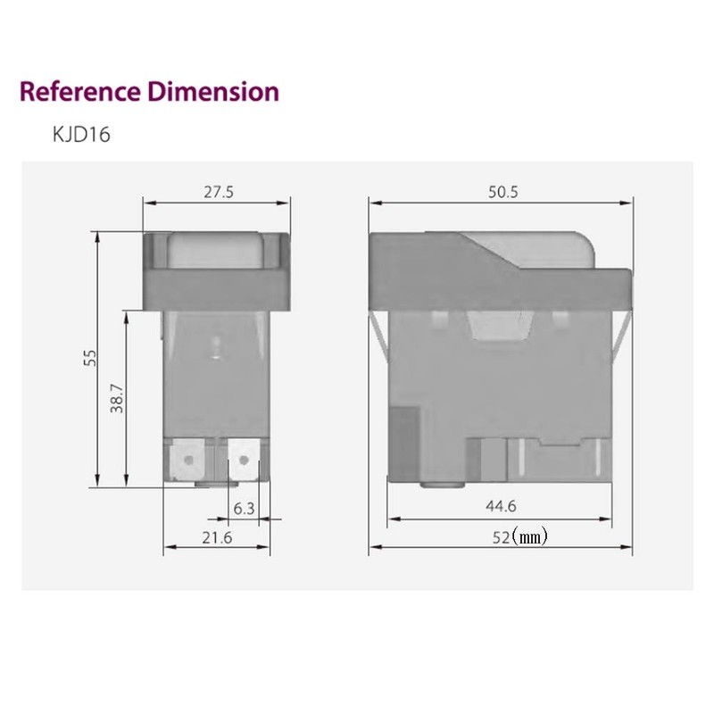 KEDU KJD16 4Pins Push Button Switch On Off Electromagnetic Switches