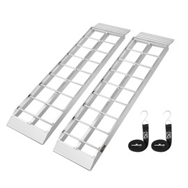 BEJONI 43" Aluminum Shed Ramps, Loading Ramps for Lawn Mower, 1500LBS/PR Capacity, Lightweight Shed Ramps for Garden Tractors, Motorcycle, ATV, Snow Blower, Pack of 2