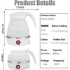 UpdateClassic Small Travel Foldable Electric Kettle, 0.6L Portable Collapsible Hot