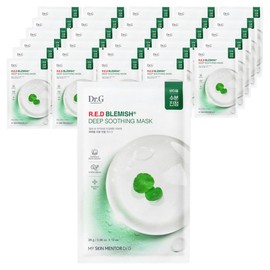 Dr.G Red Blemish Deep Soothing Mask, 10 packs, 3 pieces / 닥터지 레드 블레미쉬 딥 수딩 마스크, 10개입, 3개