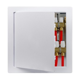 Donext Access Plumbing Panel for Drywall Ceiling, 12x12 in Plastic Access Door, Wall Hole Cover Plate for Plumbing & Electrical & Wiring, White