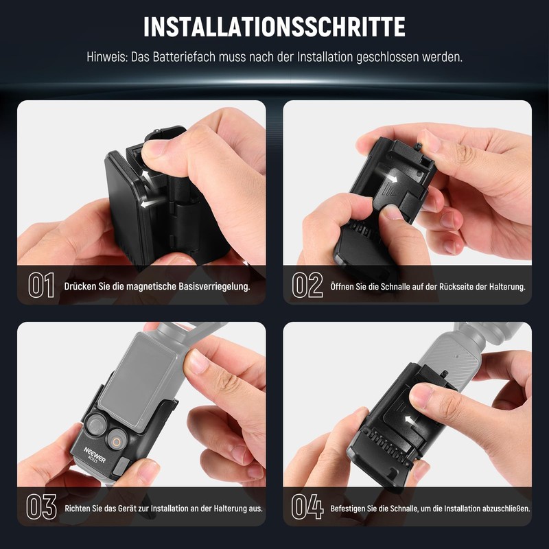 NEEWER Basics AC015 Magnetic Mount Compatible with DJI Osmo Pocket