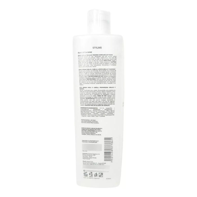 Tec Italy Silk System Shine Silica Brillo Y Suavidad 300ml