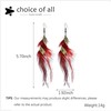 Feather Earrings for Women Boho Bohemian Long Tassel Drop Dangle