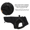 MOREZI Winter Dog Jacket, Waterproof Outer Layer, Fleece Lining, Back