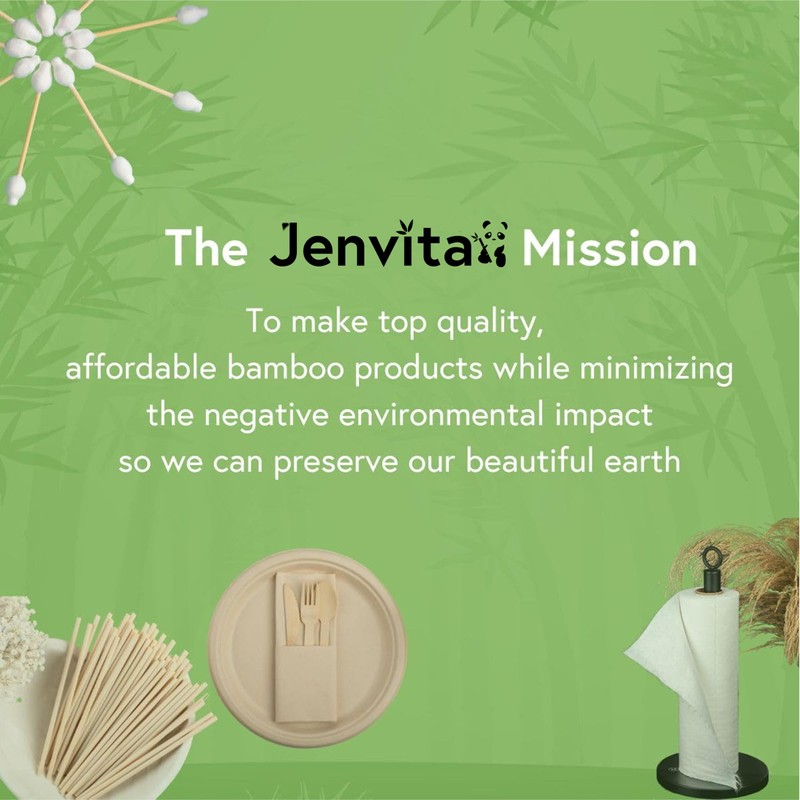Jenvita Reusable Paper Towels Bamboo | Ultra Absorbent & Durable