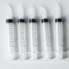 Pack of 5 Dental Syringe 12 ml Graduated Transparent Plastic