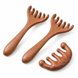 3 Pack Wooden Head Massager Scalp, Wooden Head Massager for Scalp Stress