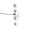 Aircraft Wind Sculpture Wind Powered Rotate Stainless Steel Airplane Windmill