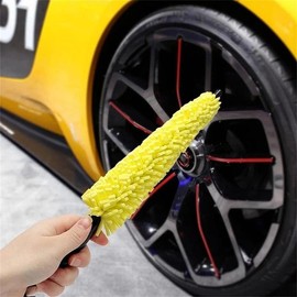 Car Tire Rim Detailing Cleaning Brush, Car Wheel Cleaning Tool with Handle, Professional Car Cleaning Brush Tool for Wheel, Car Wash Accessories