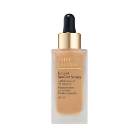 Estée Lauder Futurist Skin Tint Serum Base de Maquillaje with Botanical Oil Infusion SPF 20 – Base sérum con aceites botánicos para un acabado radiante y cuidado de la piel.