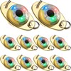 Skylety 10 Pieces LED Fishing Lures Lighted Fishing Spoons Underwater